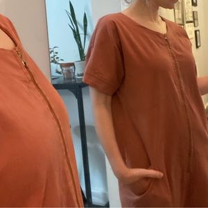 Zip up oversized jumpsuit